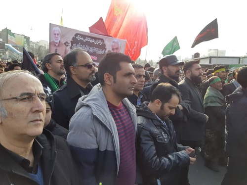 حضور پرشور کارکنان سازمان همیاری در مراسم تشییع پیکر سردارقاسم سلیمانی و یارانش