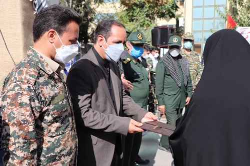 صبحگاه مشترک پایگاه های بسیج ادارات خراسان رضوی برگزار شد