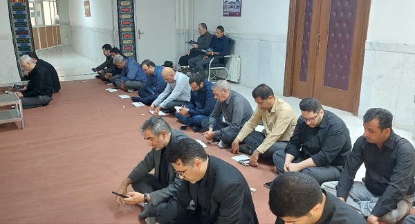 چهارمین روز/برگزاری مراسم زیارت عاشورا و عزاداری حضرت اباعبدا... الحسین (ع) در سازمان همیاری