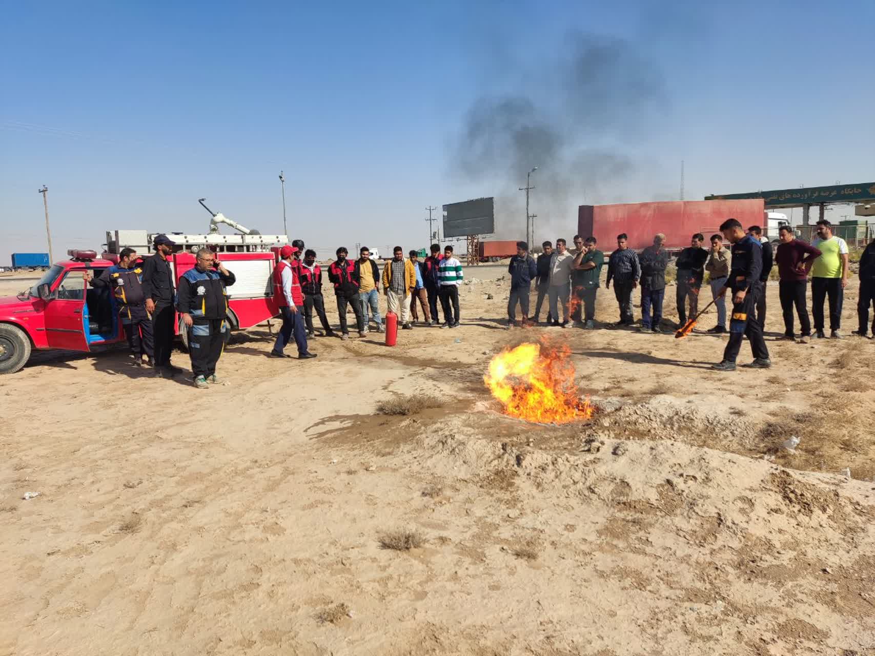 برگزاری دوره آموزشی ایمنی و آتش نشانی برای کارکنان واحد سوخت سازمان در مرز دوغارون