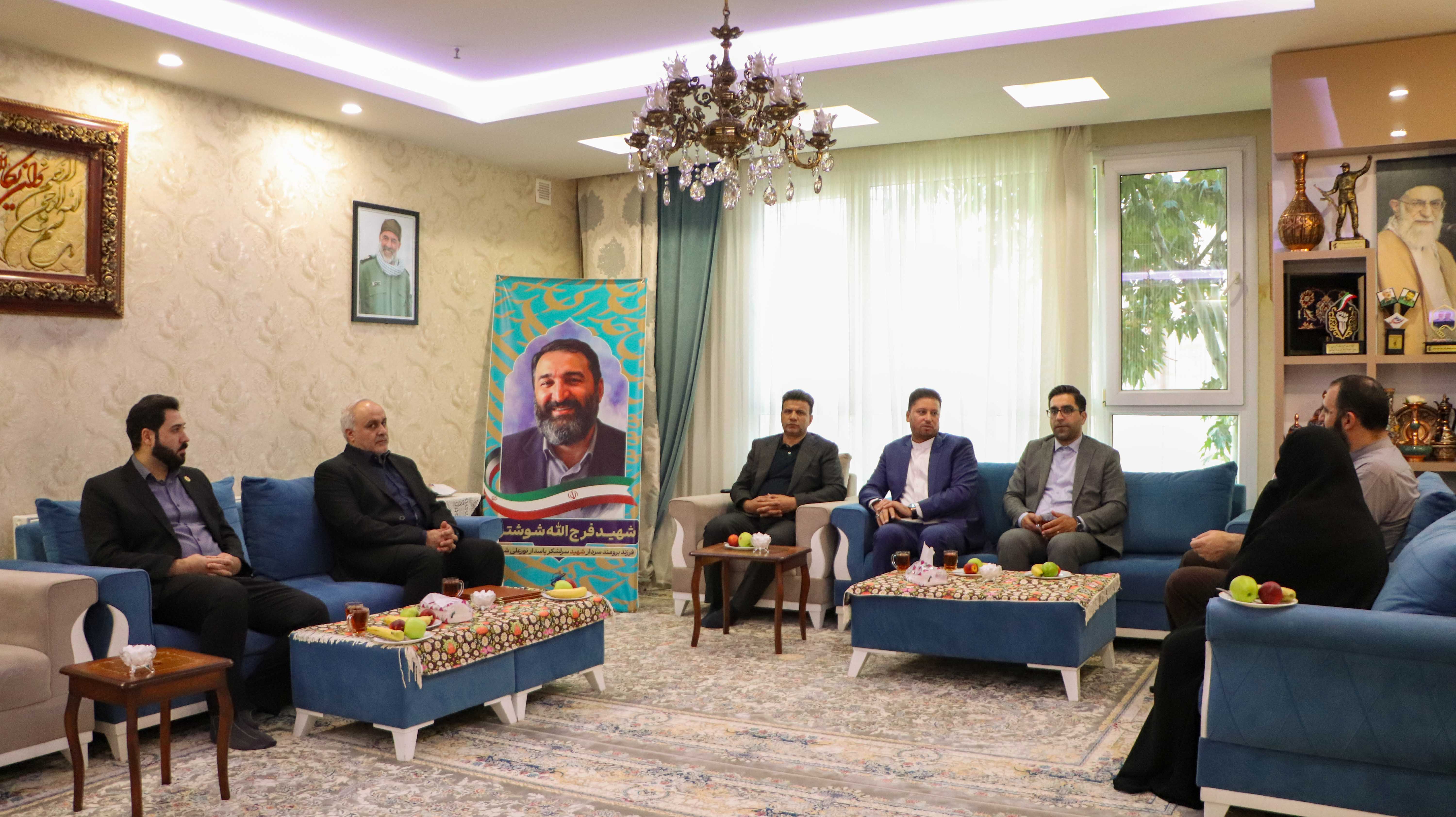 تجدید میثاق مدیران سازمان همیاری با خانواده معظم شهیدان شوشتری