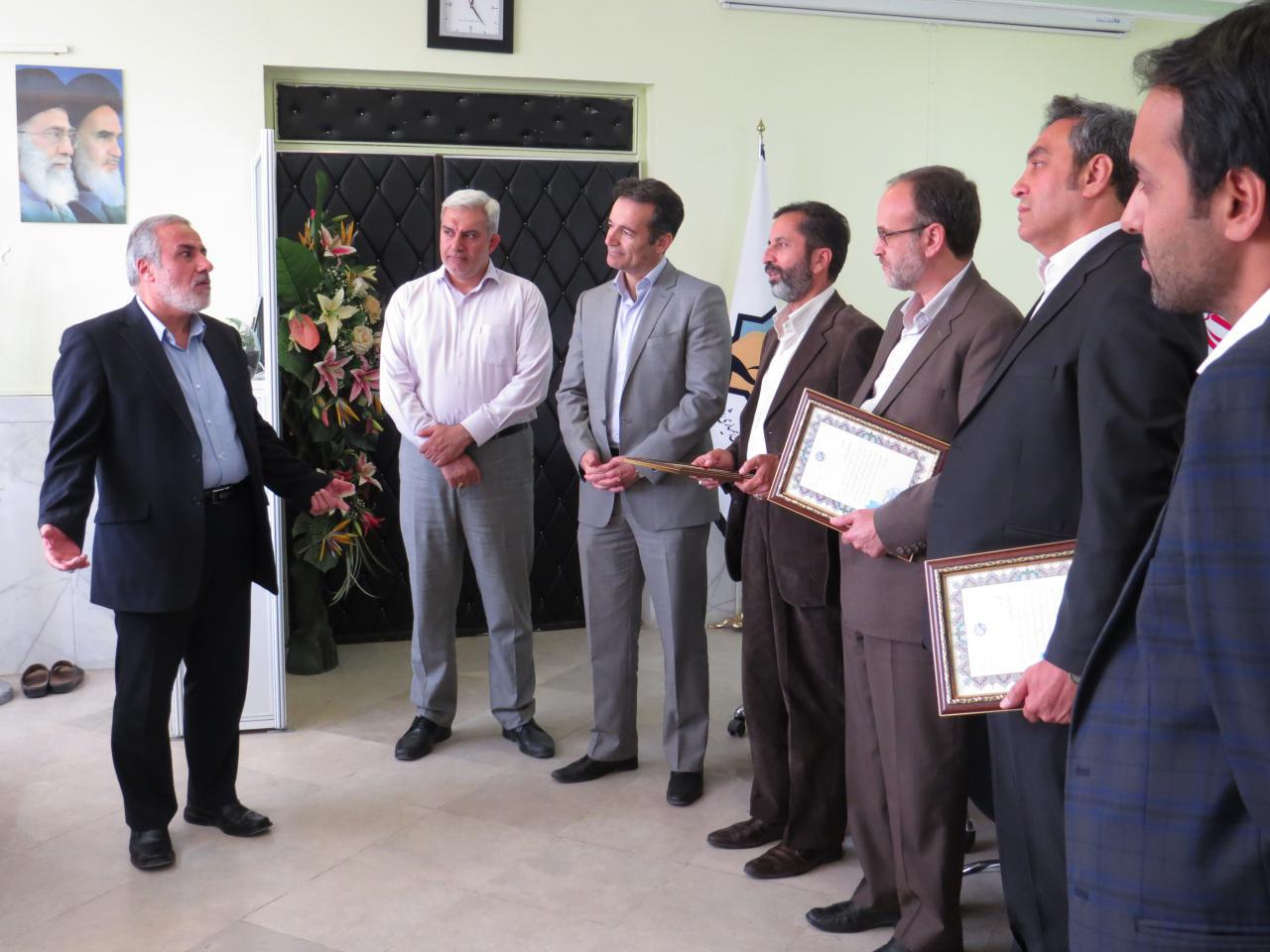 تجلیل از جانبازان شاغل در سازمان همیاری