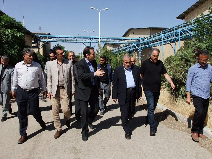بازدید مدیرعامل سازمان از روند بازسازی شرکت ژلاتین آریا