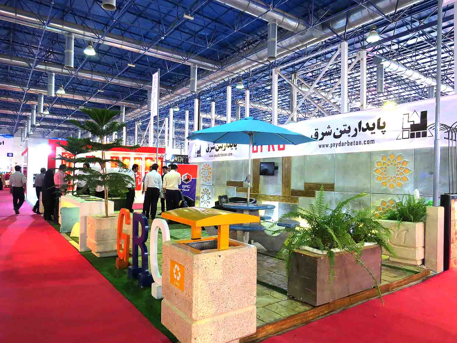 غرفه های حاضر در نمایشگاه صنعت ساختمان مشهد