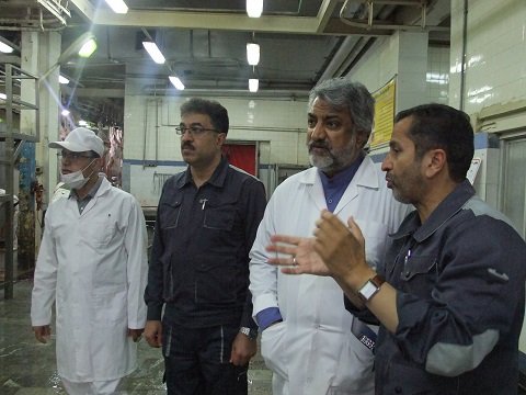  بازدید مدیرکل تعزیرات حکومتی خراسان رضوی ازکشتارگاه صنعتی مشهد